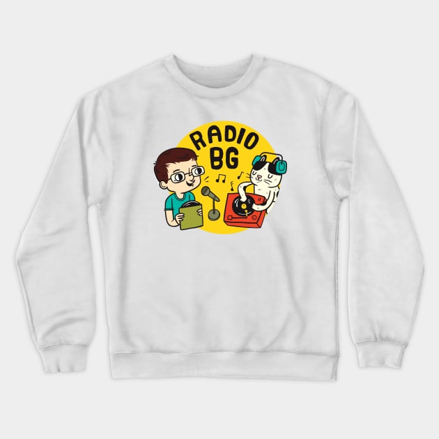 Radio BG - Logo #1 Crewneck Sweatshirt by bg5000